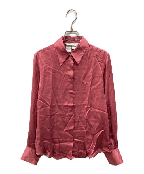 MaxMara（マックスマーラ）MaxMara (マックスマーラ) ピュアシルクシャツ ピンク サイズ:40の古着・服飾アイテム