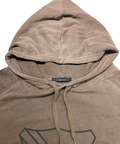 re:number(N)ine（リナンバーナイン）re:number(N)ine (リナンバーナイン) EMBLEM PIGMENT BIO PULLOVER HOODIE ブラウン サイズ:4の古着・服飾アイテム
