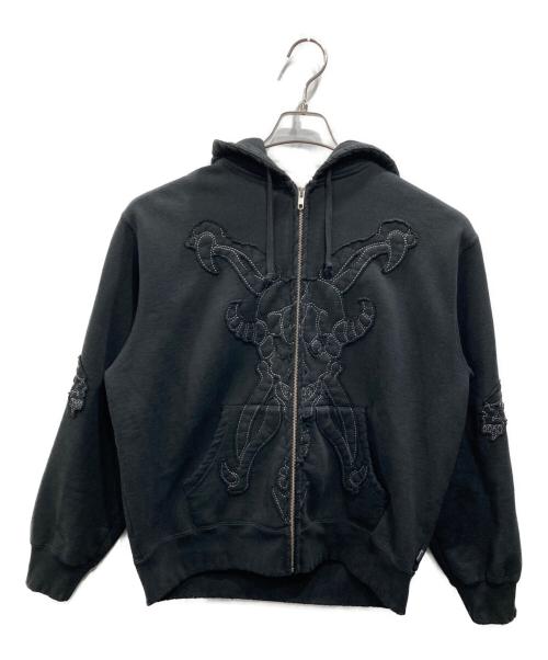 SUPREME（シュプリーム）SUPREME (シュプリーム) Y's (ワイズ) Zip Up Hooded Sweatshirt ブラック サイズ:Sの古着・服飾アイテム