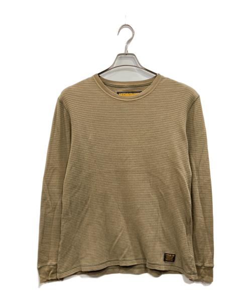 NEIGHBORHOOD（ネイバーフッド）NEIGHBORHOOD (ネイバーフッド) M WAFFLE / C-CREW LS カーキ サイズ:Mの古着・服飾アイテム