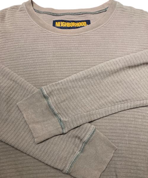 NEIGHBORHOOD（ネイバーフッド）NEIGHBORHOOD (ネイバーフッド) M WAFFLE / C-CREW LS カーキ サイズ:Mの古着・服飾アイテム