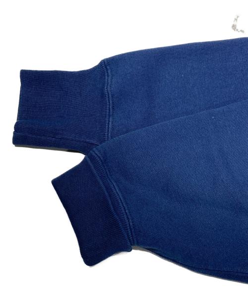 Champion（チャンピオン）Champion (チャンピオン) 刺繍タグプリントスウェット ネイビー×イエロー サイズ:LARGEの古着・服飾アイテム