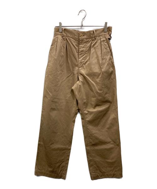 KAPTAIN SUNSHINE（キャプテンサンシャイン）KAPTAIN SUNSHINE (キャプテンサンシャイン) 2PLEATS STRAIGHT TROUSERS ベージュ サイズ:30の古着・服飾アイテム