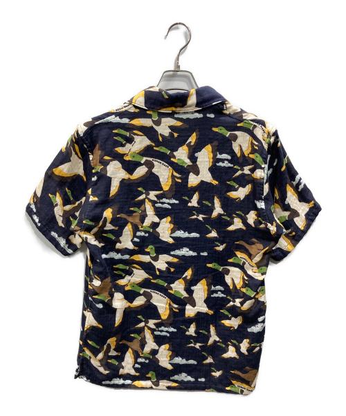 HUMAN MADE（ヒューマンメイド）HUMAN MADE (ヒューマンメイド) 23SS DUCK GAUZE ALOHA SHIRT（トゥエンティースリー エスエス ダック ガーゼ アロハ シャツ） ネイビー サイズ:SIZE Sの古着・服飾アイテム