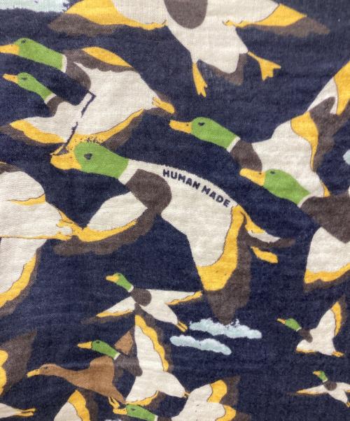 HUMAN MADE（ヒューマンメイド）HUMAN MADE (ヒューマンメイド) 23SS DUCK GAUZE ALOHA SHIRT（トゥエンティースリー エスエス ダック ガーゼ アロハ シャツ） ネイビー サイズ:SIZE Sの古着・服飾アイテム