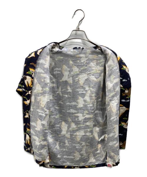 HUMAN MADE（ヒューマンメイド）HUMAN MADE (ヒューマンメイド) 23SS DUCK GAUZE ALOHA SHIRT（トゥエンティースリー エスエス ダック ガーゼ アロハ シャツ） ネイビー サイズ:SIZE Sの古着・服飾アイテム