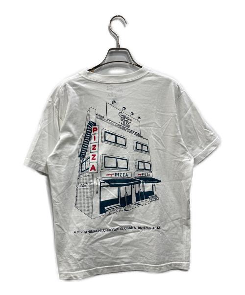 henry's pizza（ヘンリーズピザ）HENRY'S PIZZA (ヘンリーズピザ) S/S TEE ホワイト サイズ:Mの古着・服飾アイテム
