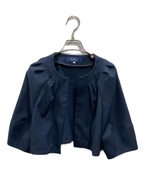 M'S GRACY（エムズグレイシー）M'S GRACY (エムズグレイシー) コクーンスリーブジャケット ネイビー サイズ:SIZE 38の古着・服飾アイテム