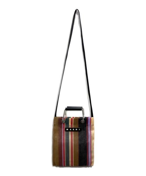MARNI（マルニ）MARNI (マルニ) 24SS ストライプミニショルダーバッグ キャラメルブラウンの古着・服飾アイテム