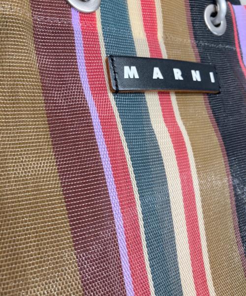 MARNI（マルニ）MARNI (マルニ) 24SS ストライプミニショルダーバッグ キャラメルブラウンの古着・服飾アイテム