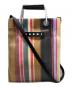 MARNI（マルニ）の古着「24SS ストライプミニショルダーバッグ」｜キャラメルブラウン