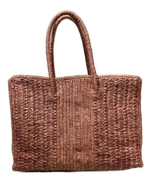 MAISON N.H PARIS（メゾン・エヌ・アッシュ・パリ）MAISON N.H PARIS (メゾン・エヌ・アッシュ・パリ) DAHLIA GRAND BAG ブラウンの古着・服飾アイテム