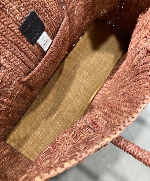MAISON N.H PARIS（メゾン・エヌ・アッシュ・パリ）MAISON N.H PARIS (メゾン・エヌ・アッシュ・パリ) DAHLIA GRAND BAG ブラウンの古着・服飾アイテム