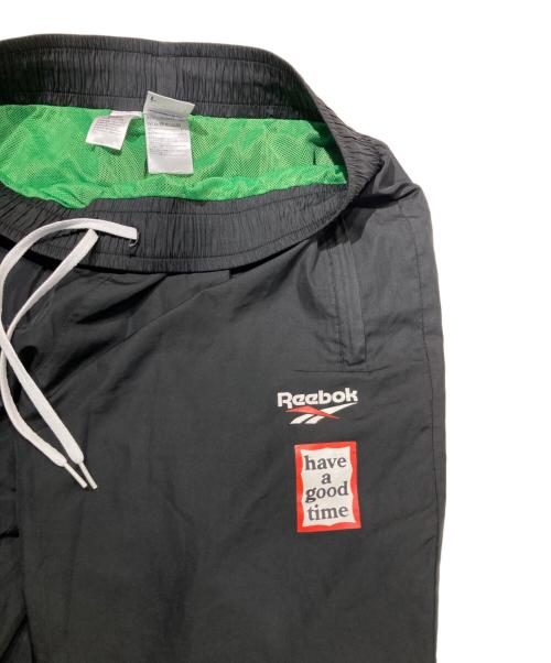 REEBOK（リーボック）REEBOK (リーボック) have a good time (ハブアグッドタイム) ベクタートラックパンツ ブラック サイズ:Lの古着・服飾アイテム