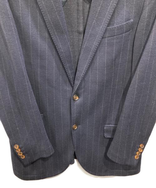 eleventy（イレブンティ）eleventy (イレブンティ) コットンウール テーラードジャケット ネイビー サイズ:50の古着・服飾アイテム
