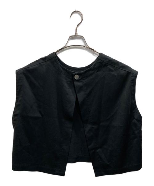BEARDSLEY（ビアズリー）BEARDSLEY (ビアズリー) ショートベスト ブラックの古着・服飾アイテム