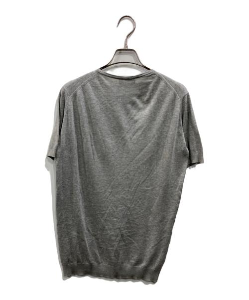 JOHN SMEDLEY（ジョンスメドレー）JOHN SMEDLEY (ジョンスメドレー) SEA ISLAND COTTON（シーアイランドコットン） ショートスリーブニット グレー サイズ:SIZE Sの古着・服飾アイテム