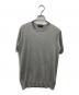 JOHN SMEDLEY（ジョンスメドレー）の古着「SEA ISLAND COTTON（シーアイランドコットン） ショートスリーブニット」｜グレー