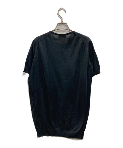 JOHN SMEDLEY（ジョンスメドレー）JOHN SMEDLEY (ジョンスメドレー) SEA ISLAND COTTON ショートスリーブニット(シー アイランド コットン ショートスリーブ ニット) ブラック サイズ:Sの古着・服飾アイテム
