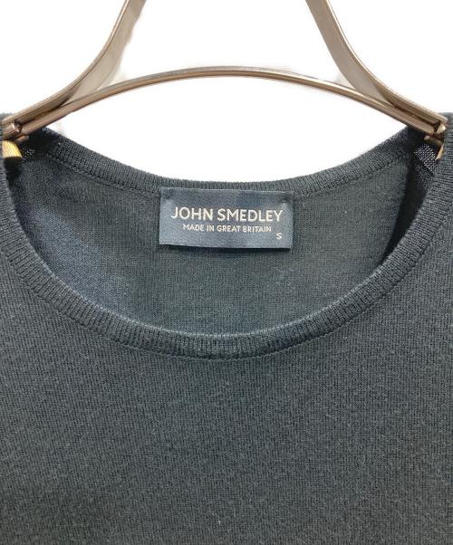 JOHN SMEDLEY（ジョンスメドレー）JOHN SMEDLEY (ジョンスメドレー) SEA ISLAND COTTON ショートスリーブニット(シー アイランド コットン ショートスリーブ ニット) ブラック サイズ:Sの古着・服飾アイテム