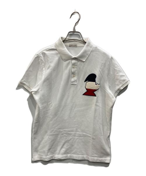 MONCLER（モンクレール）MONCLER (モンクレール) MAGLIA POLO MANICA CORTA ホワイト サイズ:SIZE Sの古着・服飾アイテム