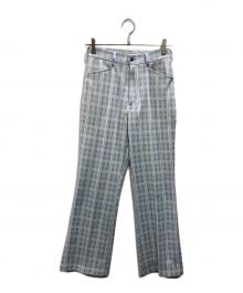 Needles（ニードルズ）の古着「Boot Cut Student Pants（ブーツカット スチューデント パンツ）」｜スカイブルー