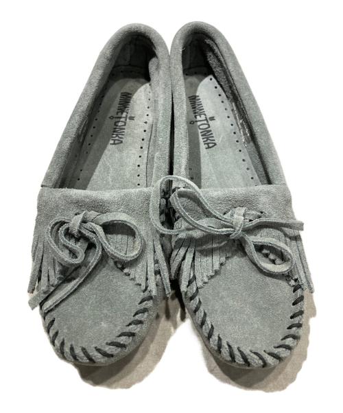 MINNETONKA（ミネトンカ）MINNETONKA (ミネトンカ) KILTY SUEDE グレー サイズ:5の古着・服飾アイテム