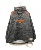 adidas×KOLORアディダス×カラー）の古着「エンボスプルオーバー」｜ブラック×オレンジ