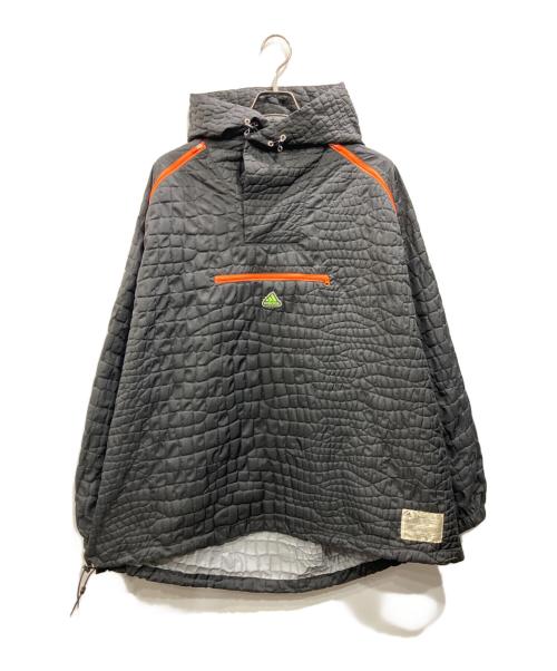 adidas（アディダス）adidas (アディダス) KOLOR (カラー) エンボスプルオーバー ブラック×オレンジ サイズ:Oの古着・服飾アイテム