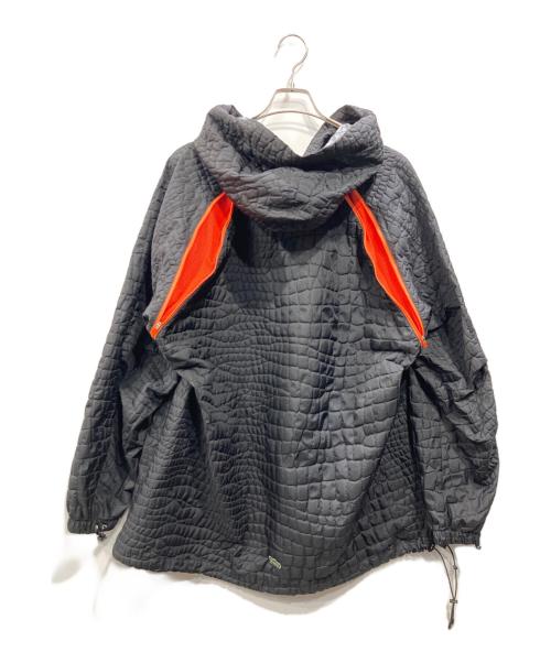 adidas（アディダス）adidas (アディダス) KOLOR (カラー) エンボスプルオーバー ブラック×オレンジ サイズ:Oの古着・服飾アイテム