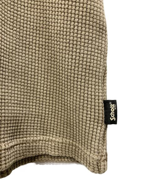 Schott（ショット）Schott (ショット) THERMAL PIGMENT O/D S/S T-SHIRT(サーマル ピグメント オーバーダイ ショートスリーブ ティーシャツ) カーキ サイズ:XL 未使用品の古着・服飾アイテム