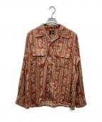 Needlesニードルズ）の古着「Classic Shirt - R/C Lawn Cloth / Paisley Printed（クラシック シャツ アールシー ローン クロス ペイズリー プリンテッド）」｜オレンジ