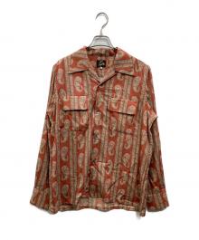 Needles（ニードルズ）の古着「Classic Shirt - R/C Lawn Cloth / Paisley Printed（クラシック シャツ アールシー ローン クロス ペイズリー プリンテッド）」｜オレンジ