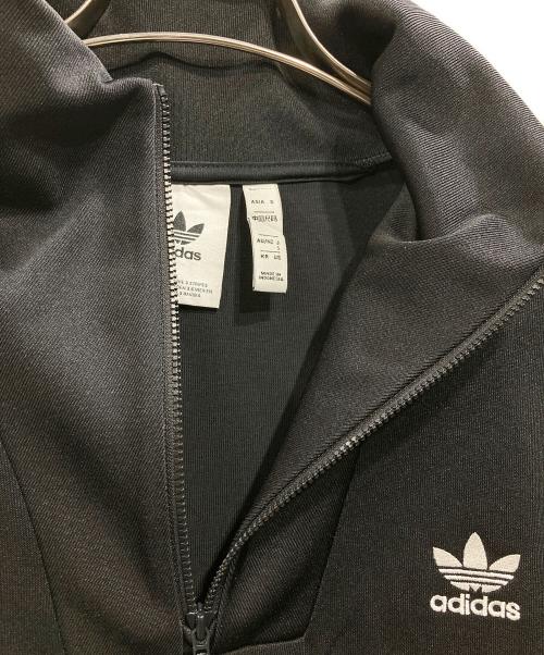 adidas（アディダス）adidas (アディダス) アディカラー ファンネルネックトラックトップ ブラック サイズ:Sの古着・服飾アイテム
