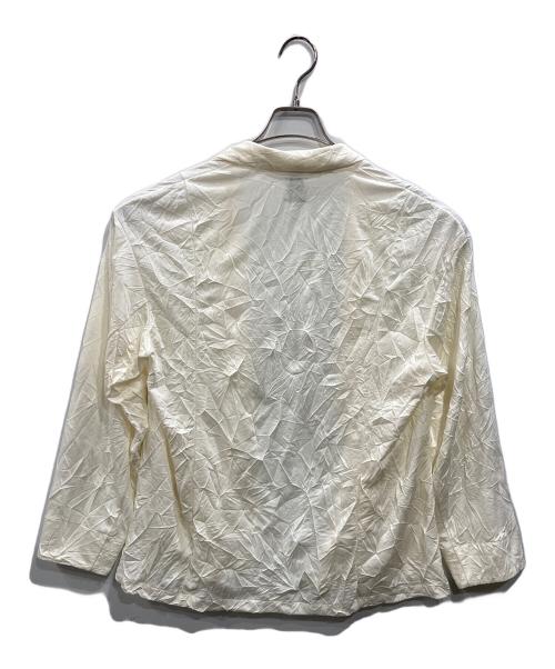 GGG（ジージージー）ggg High Gauge Washer Ponte Shawl Collar Easy Light Jacket（ハイゲージ ワッシャー ポンテ ショールカラー イージー ライト ジャケット） ホワイト サイズ:SIZE Sの古着・服飾アイテム