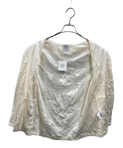 GGG（ジージージー）ggg High Gauge Washer Ponte Shawl Collar Easy Light Jacket（ハイゲージ ワッシャー ポンテ ショールカラー イージー ライト ジャケット） ホワイト サイズ:SIZE Sの古着・服飾アイテム