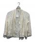ggg（ジージージー）の古着「High Gauge Washer Ponte Shawl Collar Easy Light Jacket（ハイゲージ ワッシャー ポンテ ショールカラー イージー ライト ジャケット）」｜ホワイト