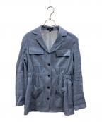 theoryセオリー）の古着「DENIM CRUNCH CINCH PATCH JKT（デニムクランチシンチパッチジェイケイティー）」｜ブルー