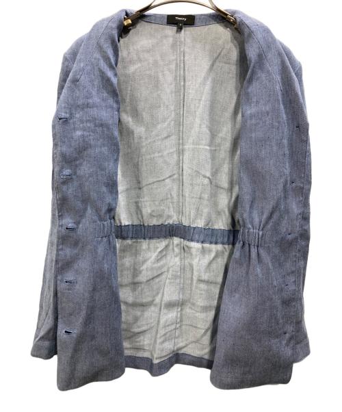 theory（セオリー）theory (セオリー) DENIM CRUNCH CINCH PATCH JKT（デニムクランチシンチパッチジェイケイティー） ブルー サイズ:SIZE 2の古着・服飾アイテム