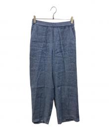 theory（セオリー）の古着「Denim Crunch Relax ST PO T（デニム・クランチ・リラックス・ストレート・プルオン・パンツ）」｜ブルー