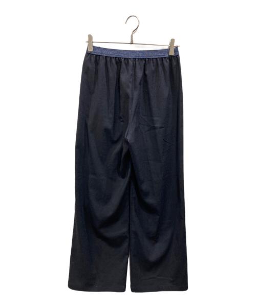 comme ca（コムサ）COMME CA (コムサ) トリアセスラブストレッチパンツ ネイビー サイズ:SIZE 9の古着・服飾アイテム
