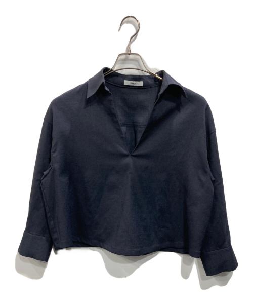 comme ca（コムサ）comme ca (コムサ) トリアセスラブストレッチ アンサンブルプルオーバー ネイビー サイズ:9号の古着・服飾アイテム