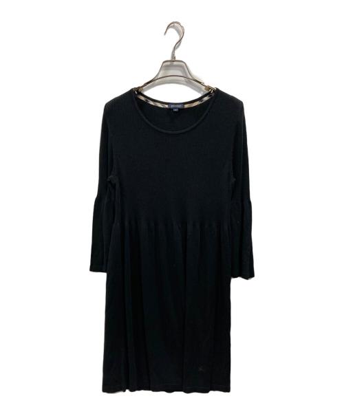 BURBERRY LONDON（バーバリーロンドン）BURBERRY LONDON (バーバリーロンドン) ニットワンピース ブラック サイズ:SIZE 5の古着・服飾アイテム