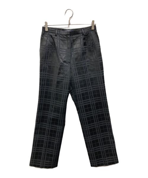 BURBERRY LONDON（バーバリーロンドン）BURBERRY LONDON (バーバリーロンドン) シャドーノヴァチェックパンツ ブラック サイズ:13の古着・服飾アイテム