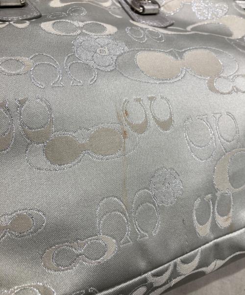COACH（コーチ）COACH (コーチ) シグネチャー 2WAYバッグ シルバーの古着・服飾アイテム