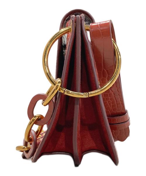 CHARLES & KEITH（チャールズアンドキース）CHARLES & KEITH (チャールズアンドキース) クロックエフェクト チャンキーチェーンバッグ レッドの古着・服飾アイテム