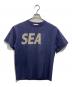 WIND AND SEA（ウィンダンシー）の古着「ロゴプリントＴシャツ」｜ネイビー