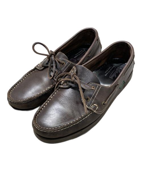 PARABOOT（パラブーツ）PARABOOT (パラブーツ) BARTH デッキシューズ ブラウン サイズ:8　1/2の古着・服飾アイテム