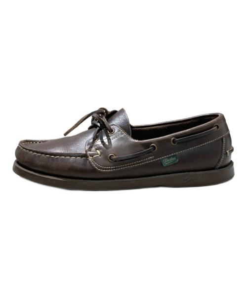 PARABOOT（パラブーツ）PARABOOT (パラブーツ) BARTH デッキシューズ ブラウン サイズ:8　1/2の古着・服飾アイテム