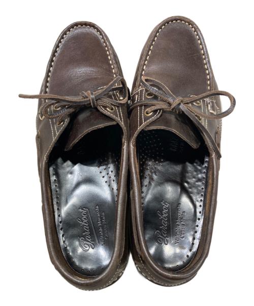 PARABOOT（パラブーツ）PARABOOT (パラブーツ) BARTH デッキシューズ ブラウン サイズ:8　1/2の古着・服飾アイテム